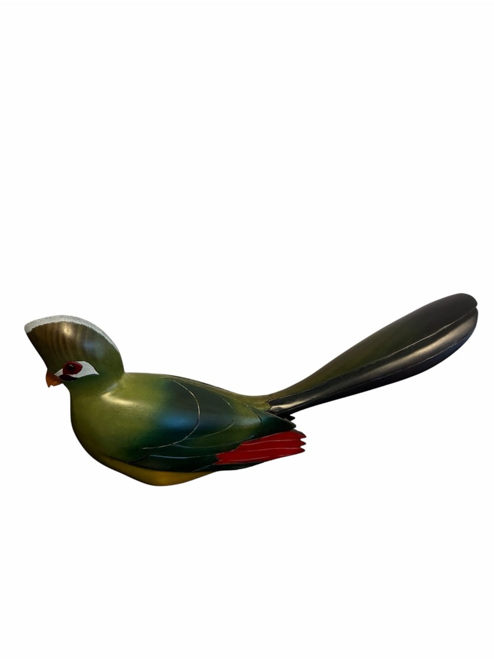 Feathers Gallery Knysna Loerie Hand Carved Wood Bird Limited Edition 2000